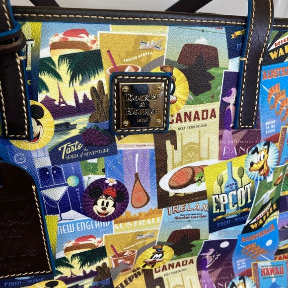 Disney Dooney & Bourke Tote Epcot Food & Wine Festival 2016 New with Tags - Picture 3 of 12